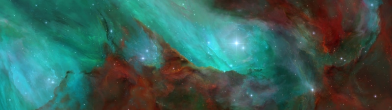 space art, 8K, dual display, nebula, JoeyJazz, dual monitors