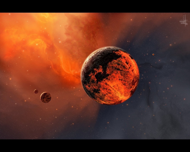eclipse, space, pollution, red, night, planet earth, environment, orange color, nature, star - space, planet, 720P, orbiting, planet - space, moon, digital
