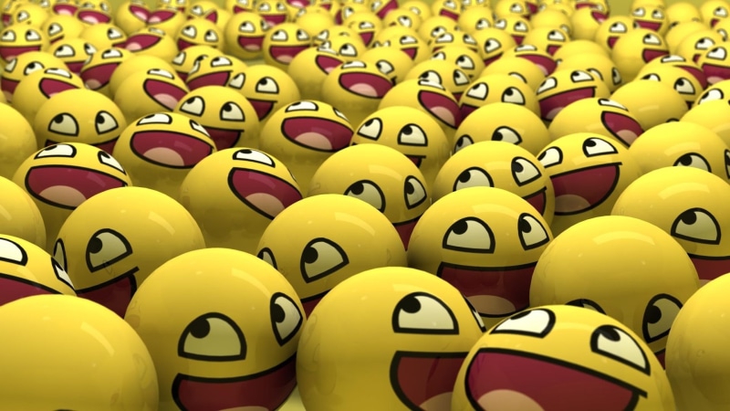 emoji, awesome face, yellow, faces, illustration, 1920x1080, 1080P, memes, awesome