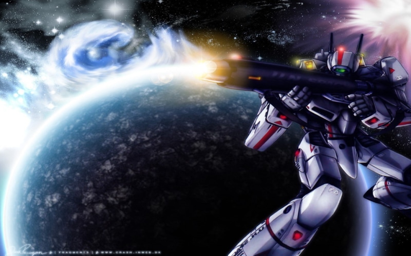 Robot, art, hd, another, Macross, robotech, anime, yet, 720P, mecha, Space, Valkyrie