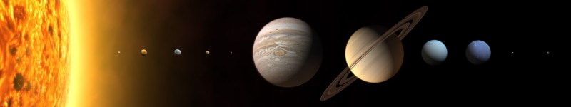 digital art, triple screen, space, space art, 5K, planetary rings, planet, Solar System