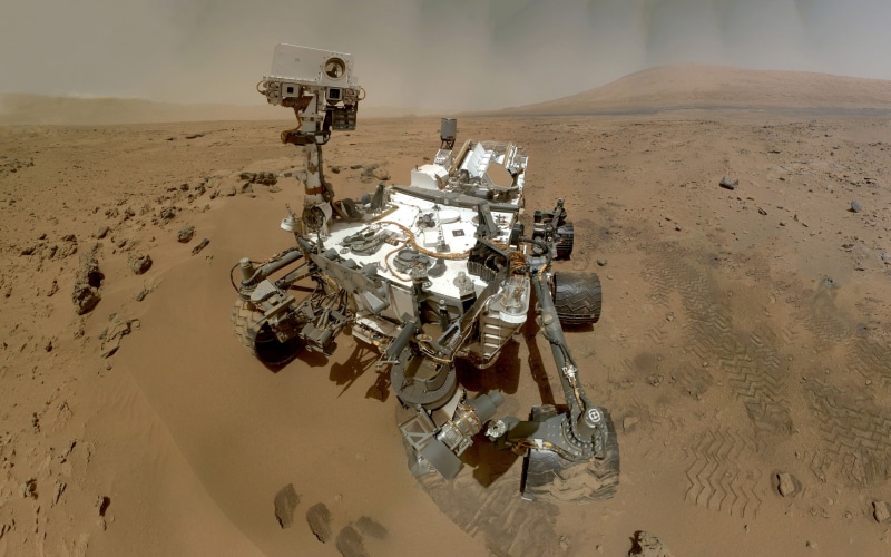 landscape, hd, alien, curiosity, nasa, rover, space, mars, machine, 2K