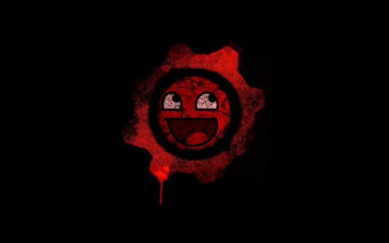horror, spooky, communication, video games, art and craft, warning sign, creativity, black, representation, dark, red, 720P, studio shot, gear, Gears of War