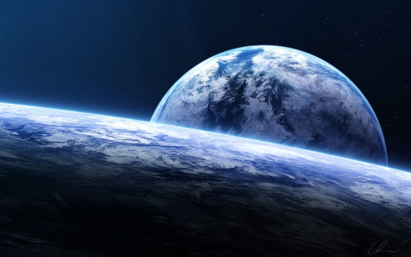 Spacescape, Horizon, Earth, 2K