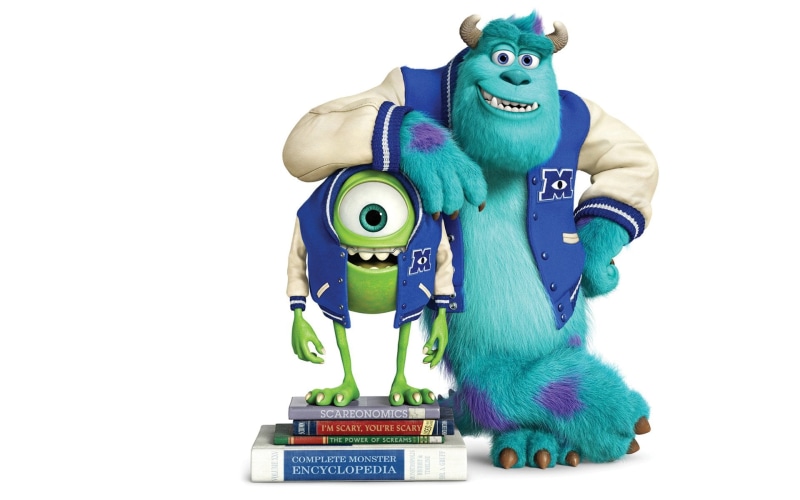 still life, toy, 1080P, indoors, university, cut out, figurine, small, human representation, no people, Mike Wazowski, studio shot, mammal