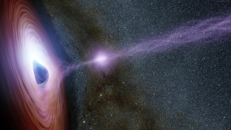 astronomy, markarian 335, universe, nasa, astronomical object, galaxy, space, outer space, black hole, 4K