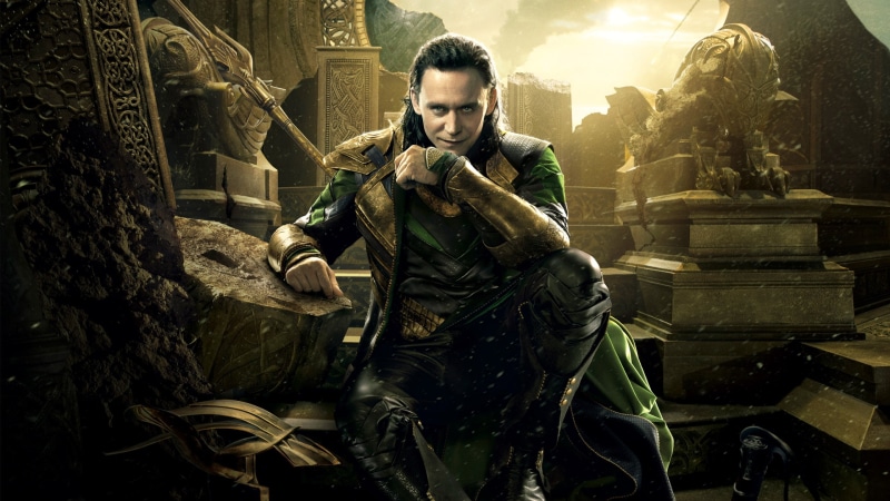 destroyed, Tom Hiddleston, sitting, Loki, 2K, Thor: Ragnarok, throne, best movies, Marvel