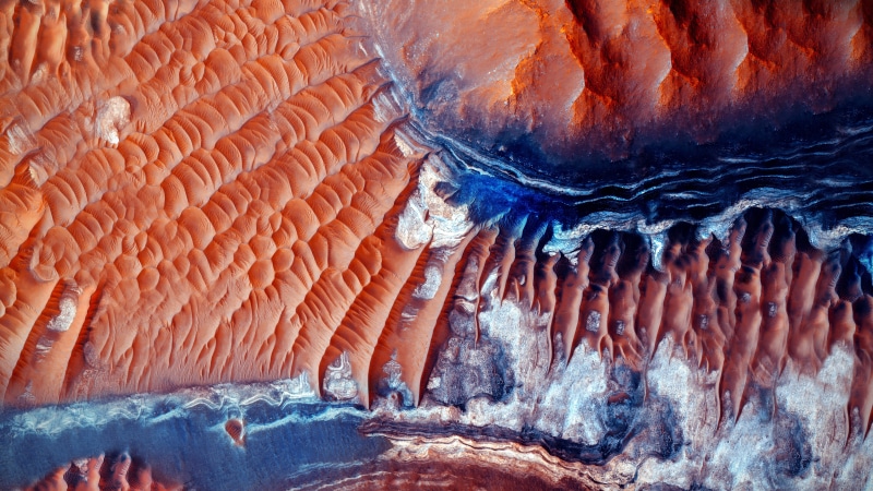 8K, planet, space photography, desert, mars, surface, nasa