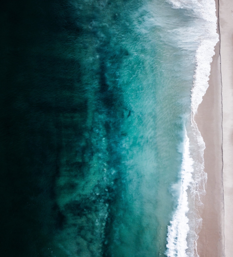 aquatic sport, seashore, water, beach, scenics - nature, wave, nature, turquoise colored, land, aerial view, surfing, high angle view, beauty in nature