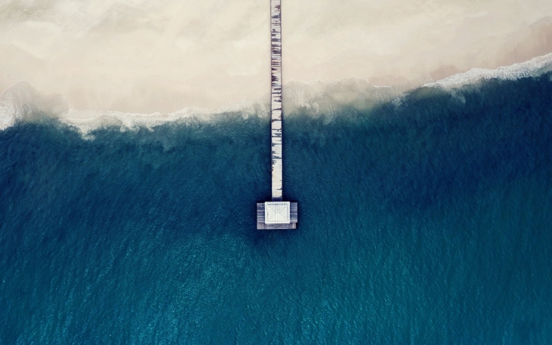 day, beach, body, water, tranquility, outdoors, blue, winter, sea, Maldives, wood - material, frozen, white, copy Space, tranquil scene, nature, no People