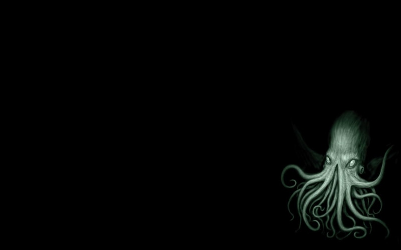 animal wildlife, studio shot, Cthulhu, pattern, creature, animal, octopus, copy space, animal themes, minimalism, green color, close-up, animals in the wild