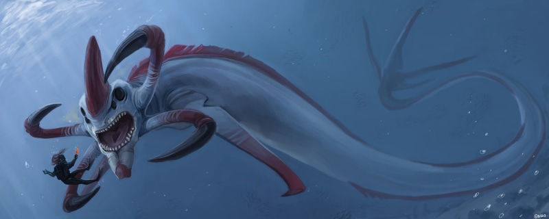 2K, Sea Monster, Video Game, Underwater, Creature, Subnautica