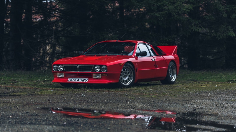 80s cars, 1080P, red cars, Lancia 037, Stradale, Group B, italian cars, rally cars