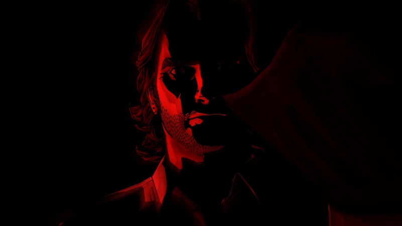 black background, young adult, headshot, night, motion, indoors, studio shot, copy space, lifestyles, dark, nature, red, abstract, leisure activity, The Wolf Among Us
