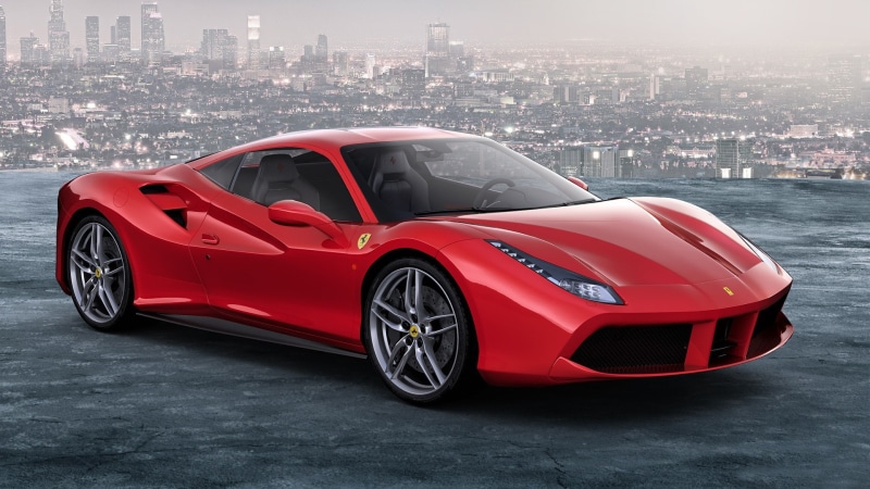 Ferrari, 1080P, Supercar, 488, Red, GTB