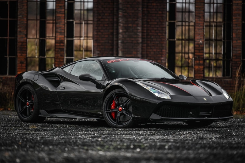 Ferrari 488 GTB, Supercar, Ferrari, Vehicle, Black Car, 1080P, Car, Sport Car, Ferrari 488