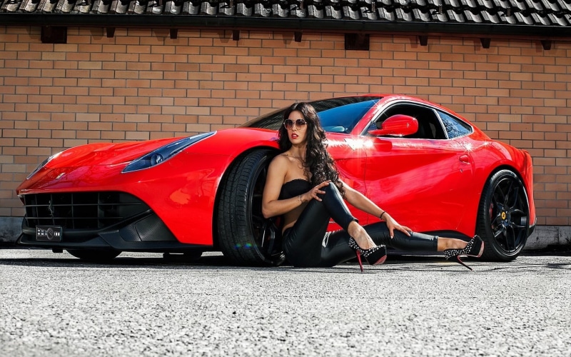 driving, vehicle, young adult, modern, mode of transportation, sports Car, lifestyles, mode of Transport, sports, day, high heels, one person, racecar