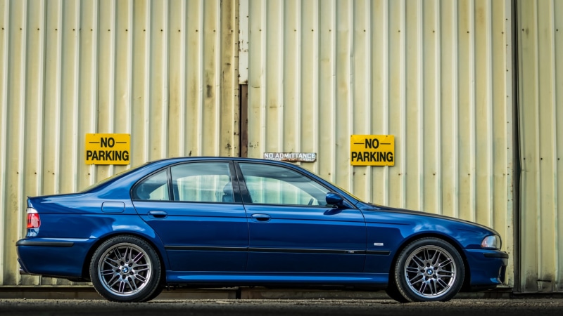 blue, side view, E39, blue cars, BMW, 1080P, car, BMW M5, vehicle