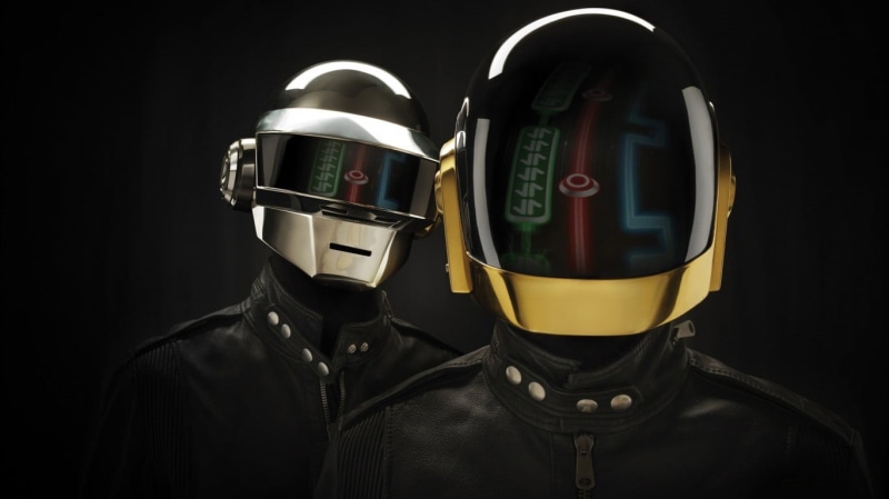 men, close-up, punk, black color, young adult, people, clothing, crash helmet, two people, safety, music, sports helmet, sport, Daft Punk, obscured face