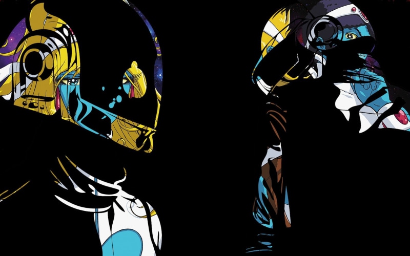 hd, 720P, music, punk, daft, black