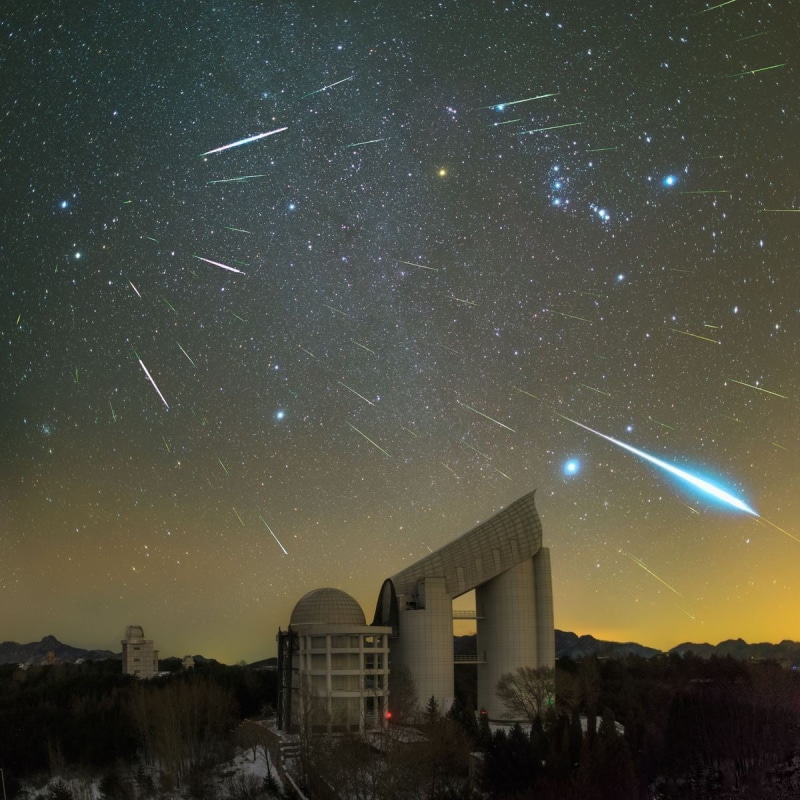 galaxy, astronomy, landscape, star - space, pollution, outdoors, China, nature, illuminated, building, architecture, clear sky, trees, beauty in nature
