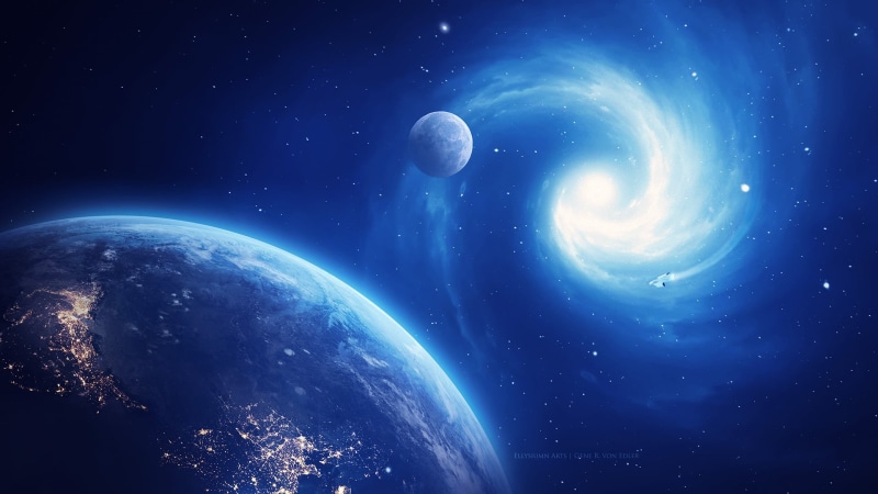 digital art, space art, 1080P, Ellysiumn, concept art