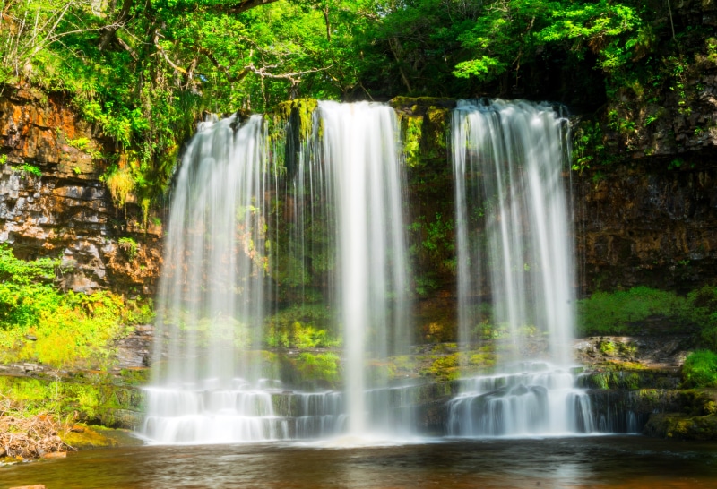 photography, freshness, water, beauty In Nature, 5K, green Color, tree, nature, lapse, flowing Water, outdoors, water  fall, long  exposure, rock - Object