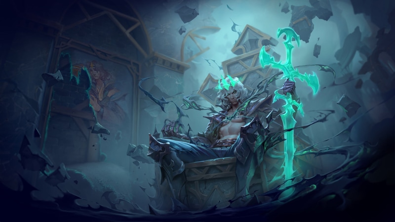 Viego (League of Legends), game art, video games, 720P, League of Legends, Ruined