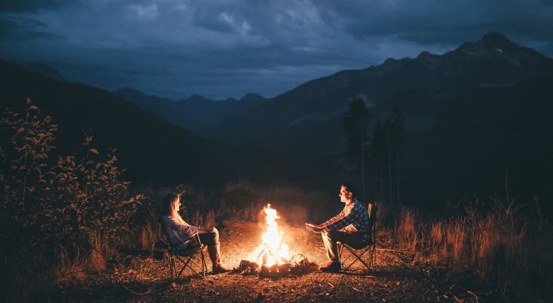 vibes, camping, 1080P, campfire, landscape