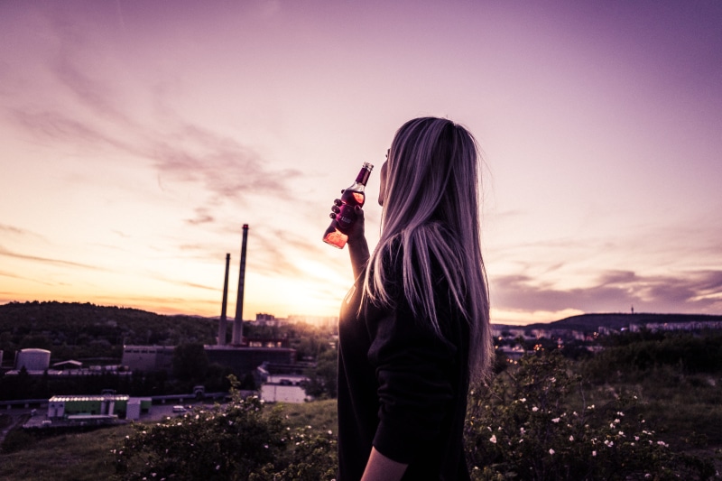 enjoying, people, built structure, standing, beautiful woman, building exterior, woman, long hair, hairstyle, girl, 4K, young adult, cider, hair, women