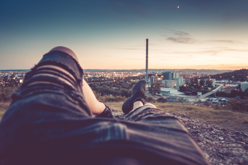 relax, laying, jeans, cityscape, legs, shoes, built structure, lifestyles, chill out, body part, architecture, moments, chilling, real people, 4K, human limb