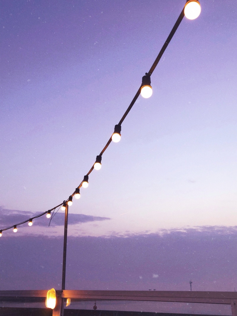 water, lighting equipment, decoration, scenics - nature, #lamps, #wanderlust, sky, #sunset, no people, #vibes, #purple, #summer, #sky, light bulb, hanging