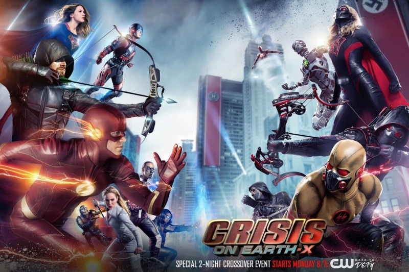 Crossover, Caity Lotz, Tom Cavanagh, Brandon Routh, Supergirl, Arrow (TV Show), Atom (DC Comics), Flash, Cisco Ramon, Grant Gustin, Melissa Benoist, Stephen Amell