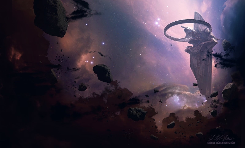 science fiction, digital art, Gabriel Björk, spacestation, SCP Foundation, 720P