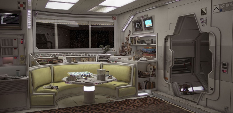 spacestation, space, living rooms, 1080P