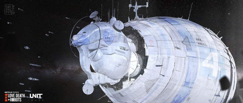 spacestation, Death and Robots, Love, 1080P, spaceship, space