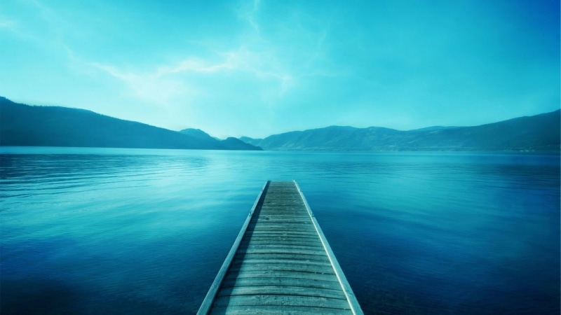 lake, direction, turquoise colored, mountain range, cloud - sky, outdoors, pier, bluish, nature, bridge, blue sky, no people, sky, blue, beauty in nature