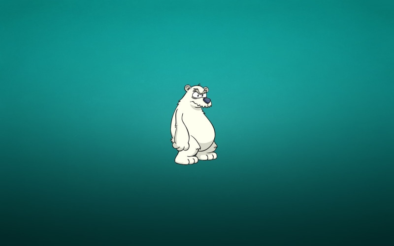 one animal, green color, art and craft, white, digital composite, animal, blue, minimalism, electric lamp, polar bear, illuminated, indoors, shape, green background