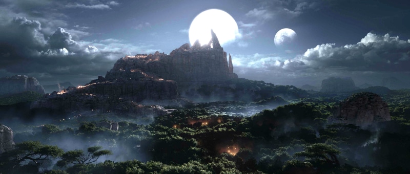 tranquility, WARCRAFT, built structure, landscape, cloud - sky, no people, WORLD, warlords, storm, wow, fantasy, land, sky, architecture, beauty in nature