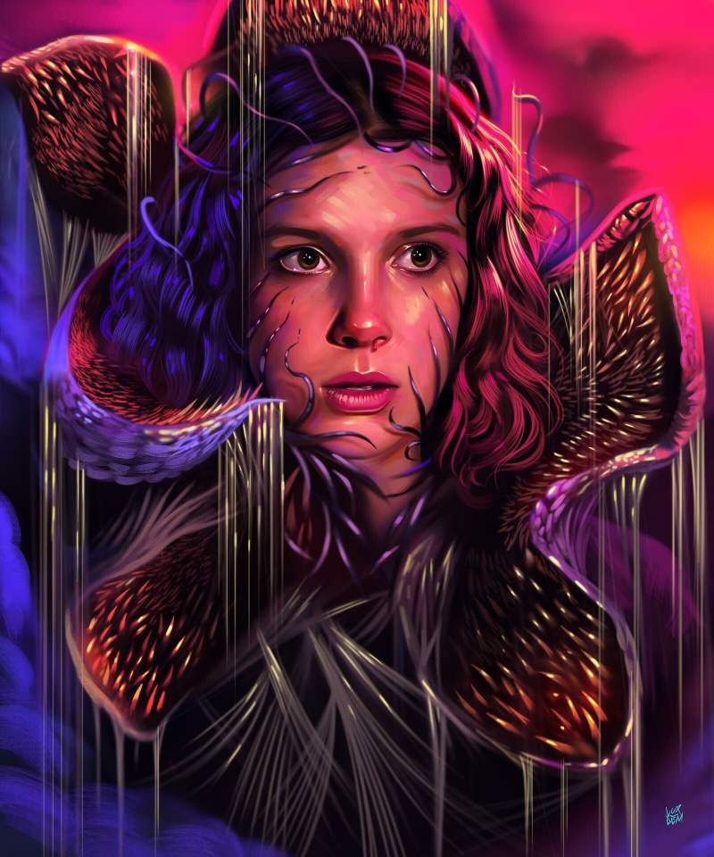 Yaşar VURDEM, Stranger Things, brunette, abstract, creature, 1080P, women