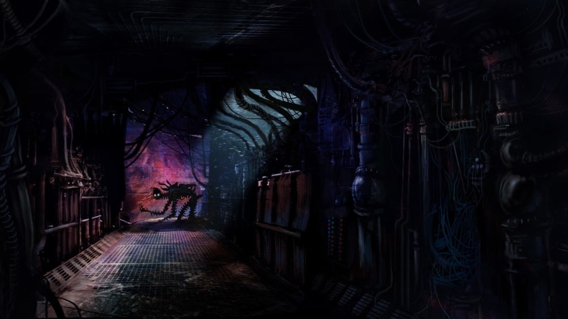 science fiction, horror, Tom Cuzor, creature, artwork, futuristic, dark, 1080P