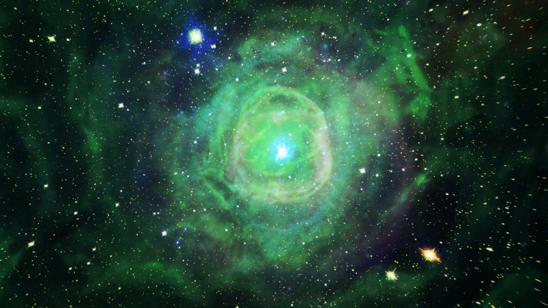 design, generated, galaxy, pattern, constellation, milky way, glow, green color, black, celestial body, luminosity, space, star - space, scenics - nature