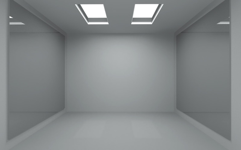 d, minimalistic, x, empty, mirrors, room, hd, 720P, art