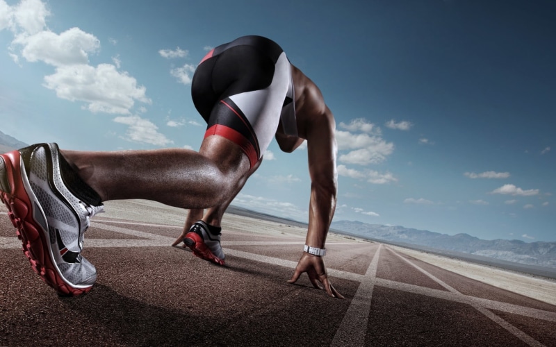 healthy lifestyle, running, men, vitality, full length, sky, athletics, effort, sports training, cloud - sky, 720P, track, black, leisure activity, nature