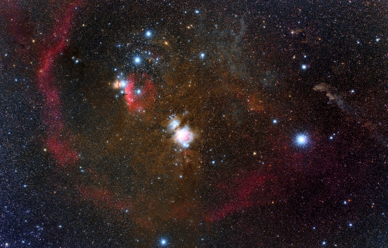 emission, Orion, nebula, 4K, Barnards Loop, in the constellation