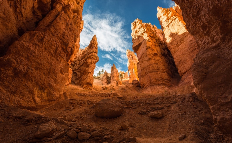 sky, bryce, Landscape, nature, visit, brown, outdoors, rock formation, switchbacks, Orange, marvelous, loop, tranquility, rock, formation, cloud - sky