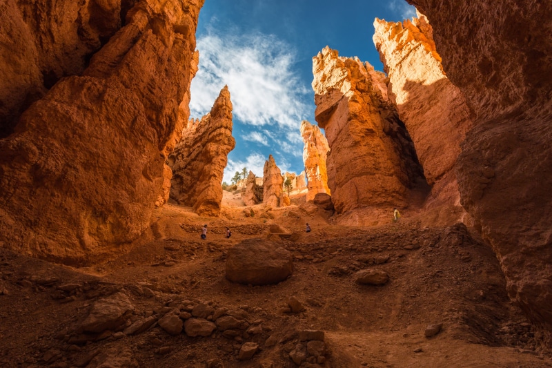 outdoors, orange, trail, sandstone, rock formation, photo, canyon, desert, Navajo, rock, hairpin, nature, switchbacks, day, mountain, formation, tourists
