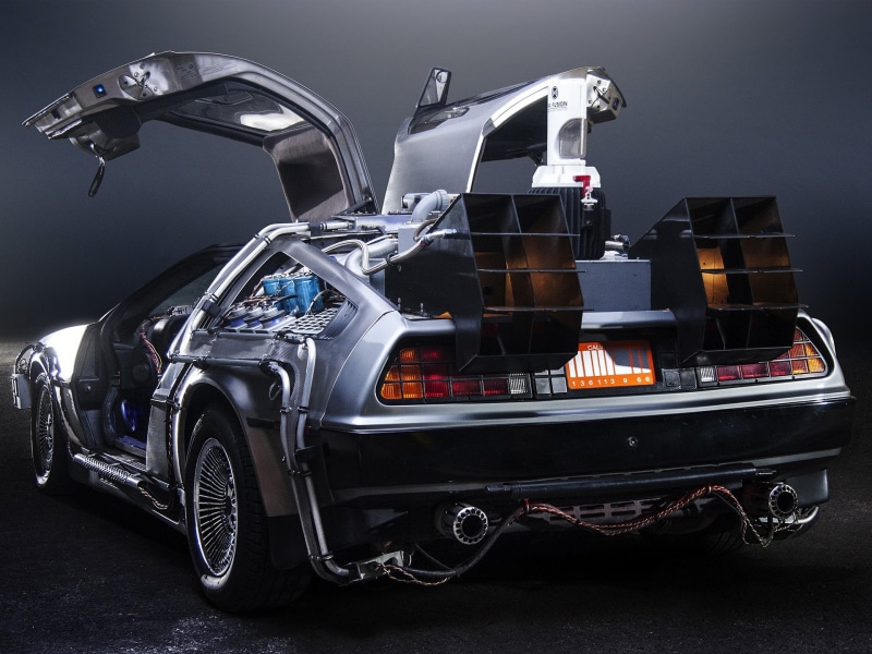 delorean, concept, dmc-12, supercar, futuristic, 1080P, 1985, sci-fi, back-to-the-future, custom