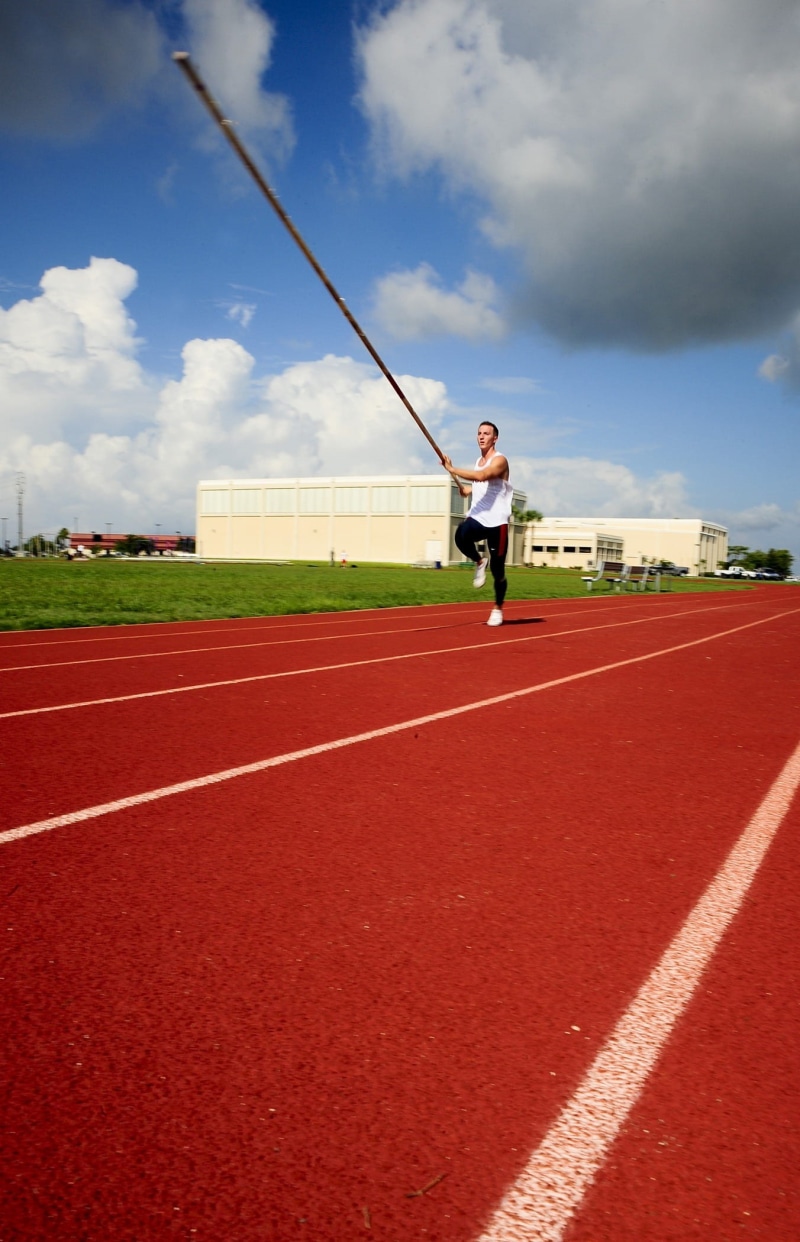 training, practicing, Man, athlete, competition, adult, young adult, Tampa, lifestyles, exercising, track and field, day, athletic, people, clouds, tampa