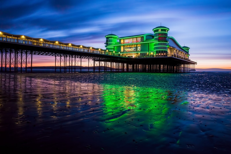 luxury, lights, cloud - sky, florida - Usa, beach, river, sea, building, urban Scene, water, painted, twilight, travel, 1080P, night, famous Place, evening